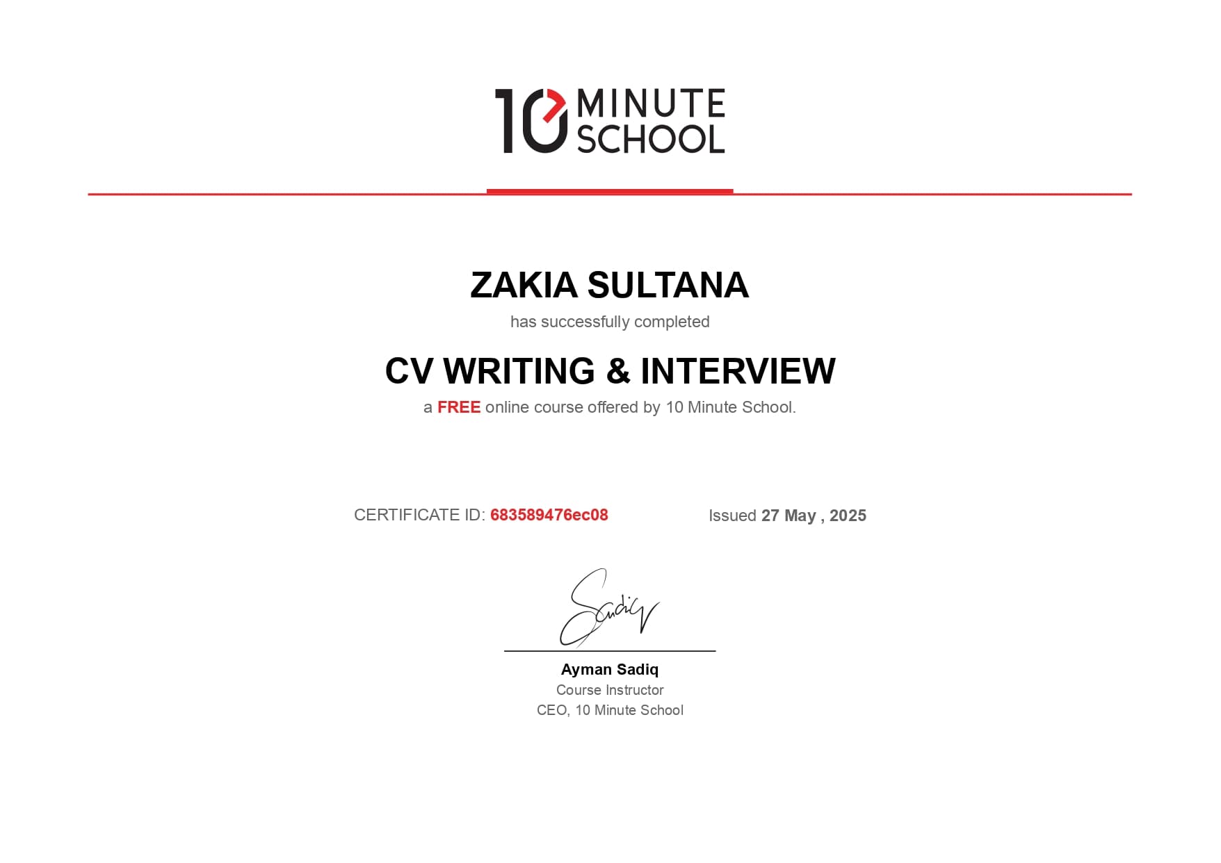 CV writing and Interview Preparation